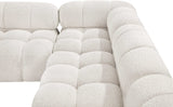 Ames Boucle Fabric Sectional - Modern, Stylish Modular Sofa to Elevate Your Living Space Elegance