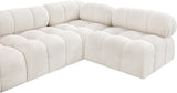 Ames Boucle Fabric Sectional - Modern Modular Elegance for Stylish Living Room Transformations
