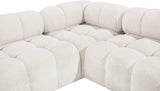 Ames Boucle Fabric Sectional - Modern Modular Elegance for Stylish Living Room Transformations