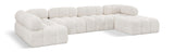 Ames Boucle Fabric Sectional - Modern Modular Elegance for Stylish Living Room Transformations