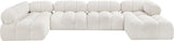 Ames Boucle Fabric Sectional - Modern Modular Elegance for Stylish Living Room Transformations