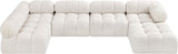 Ames Boucle Fabric Sectional - Modern Modular Elegance for Stylish Living Room Transformations