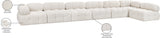 Ames Boucle Fabric Sectional - Modern Modular Design for Stylish Living Spaces and Endless Configurations
