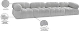 Ames Boucle Fabric Modular Sofa - Elevate Your Living Room with Modern Sophistication and Style