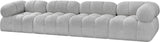 Ames Boucle Fabric Modular Sofa - Elevate Your Living Room with Modern Sophistication and Style
