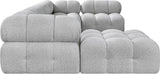 Ames Boucle Fabric Sectional - Modern Modular Elegance for Stylish Living Room Transformations