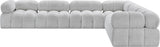Ames Modular Sectional Sofa - Elevate Your Living Space with Elegant Boucle Fabric Design and Style