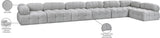 Ames Boucle Fabric Sectional - Modern Modular Design for Stylish Living Spaces and Endless Configurations
