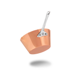 Mauviel M'MINIS Splayed Saute Pan With Cast Stainless Steel Handle & Pouring Edge, 3.5-in