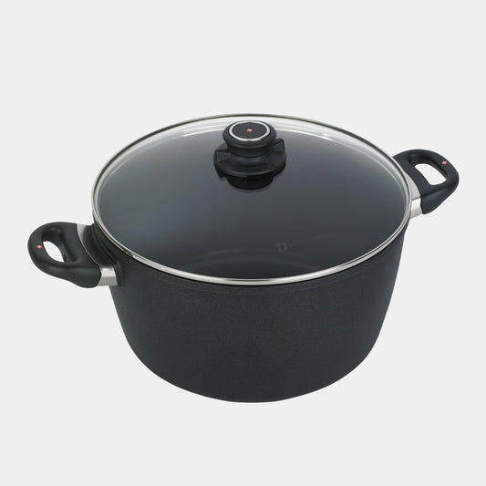 HD Nonstick Stock Pot with Glass Lid - Induction | Made in Switzerland