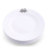 Crab Melamine Lunch Plates - Set of 4