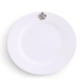 Fleur de lis Melamine Lunch Plates - Set of 4