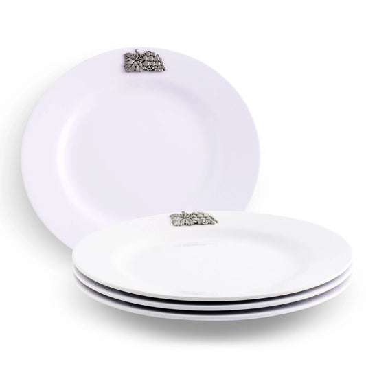 Grape Melamine Lunch Plates - Set of 4