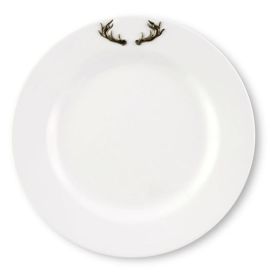 Elk / Deer Antlers Melamine Lunch Plates - Set of 4