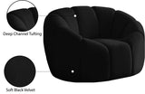 Elijah Modern Velvet Chair with Deep Channel Tufting and Plush Comfort for Contemporary Spaces