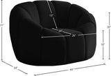 Elijah Modern Velvet Chair with Deep Channel Tufting and Plush Comfort for Contemporary Spaces
