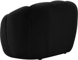 Elijah Modern Velvet Chair with Deep Channel Tufting and Plush Comfort for Contemporary Spaces