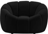 Elijah Modern Velvet Chair with Deep Channel Tufting and Plush Comfort for Contemporary Spaces