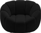 Elijah Modern Velvet Chair with Deep Channel Tufting and Plush Comfort for Contemporary Spaces