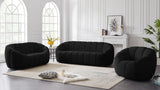 Elijah Modern Velvet Chair with Deep Channel Tufting and Plush Comfort for Contemporary Spaces