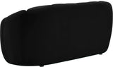 Elijah Contemporary Loveseat - Modern Comfort with Deep Channel Tufting and Chic Design Elements