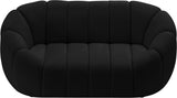 Elijah Contemporary Loveseat - Modern Comfort with Deep Channel Tufting and Chic Design Elements