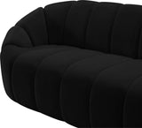 Elijah Modern Velvet Sofa with Deep Channel Tufting - Luxurious Comfort for Contemporary Spaces