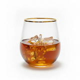 Savant Middle Finger Stemless Wine Glass – Funny Novelty Gift Drinkware