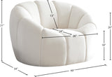 Elijah Modern Velvet Chair with Deep Channel Tufting and Plush Comfort for Contemporary Spaces