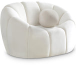 Elijah Modern Velvet Chair with Deep Channel Tufting and Plush Comfort for Contemporary Spaces