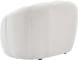 Elijah Modern Velvet Chair with Deep Channel Tufting and Plush Comfort for Contemporary Spaces