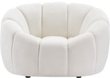 Elijah Modern Velvet Chair with Deep Channel Tufting and Plush Comfort for Contemporary Spaces