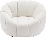 Elijah Modern Velvet Chair with Deep Channel Tufting and Plush Comfort for Contemporary Spaces