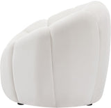 Elijah Modern Velvet Chair with Deep Channel Tufting and Plush Comfort for Contemporary Spaces