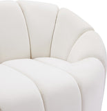 Elijah Modern Velvet Chair with Deep Channel Tufting and Plush Comfort for Contemporary Spaces