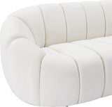 Elijah Contemporary Loveseat - Modern Comfort with Deep Channel Tufting and Chic Design Elements