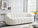 Elijah Modern Velvet Sofa with Deep Channel Tufting - Luxurious Comfort for Contemporary Spaces