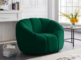 Elijah Modern Velvet Chair with Deep Channel Tufting and Plush Comfort for Contemporary Spaces