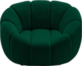 Elijah Modern Velvet Chair with Deep Channel Tufting and Plush Comfort for Contemporary Spaces