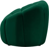 Elijah Modern Velvet Chair with Deep Channel Tufting and Plush Comfort for Contemporary Spaces