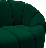 Elijah Modern Velvet Chair with Deep Channel Tufting and Plush Comfort for Contemporary Spaces