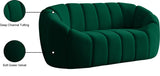 Elijah Contemporary Loveseat - Modern Comfort with Deep Channel Tufting and Chic Design Elements