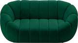 Elijah Contemporary Loveseat - Modern Comfort with Deep Channel Tufting and Chic Design Elements