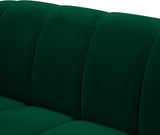 Elijah Contemporary Loveseat - Modern Comfort with Deep Channel Tufting and Chic Design Elements