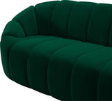 Elijah Modern Velvet Sofa with Deep Channel Tufting - Luxurious Comfort for Contemporary Spaces