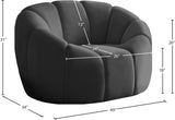 Elijah Modern Velvet Chair with Deep Channel Tufting and Plush Comfort for Contemporary Spaces