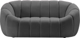 Elijah Contemporary Loveseat - Modern Comfort with Deep Channel Tufting and Chic Design Elements