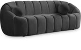 Elijah Modern Velvet Sofa with Deep Channel Tufting - Luxurious Comfort for Contemporary Spaces