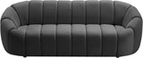 Elijah Modern Velvet Sofa with Deep Channel Tufting - Luxurious Comfort for Contemporary Spaces