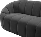 Elijah Modern Velvet Sofa with Deep Channel Tufting - Luxurious Comfort for Contemporary Spaces